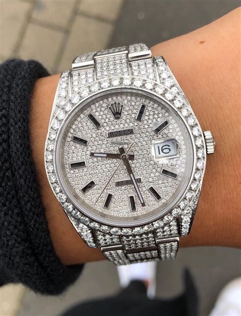 iced out cheapest rolex|Rolex datejust 41mm iced out.